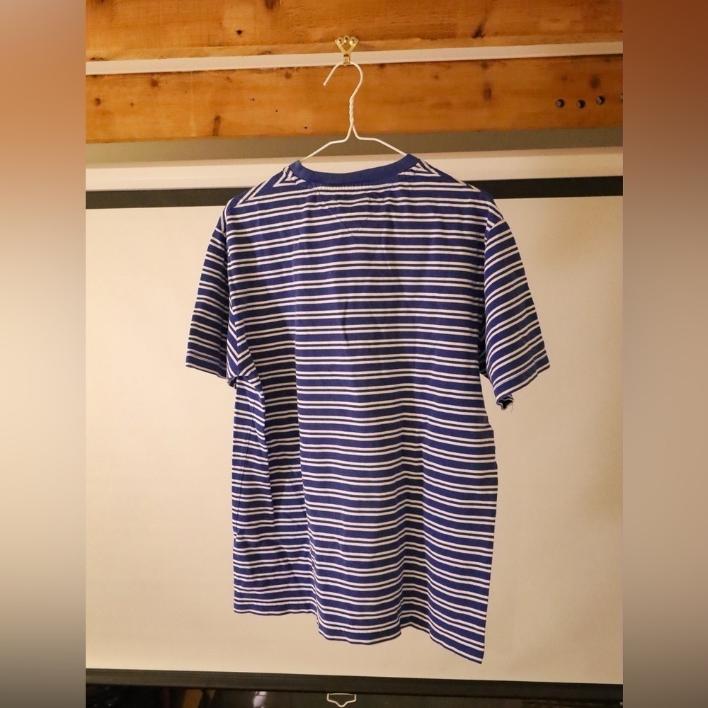 TOMMY HILFIGER Stripped tee White & Blue in Medium - Picture 3 of 3
